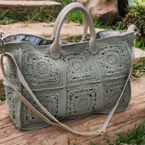کیف رافیا مستطیلی سبک بوهو