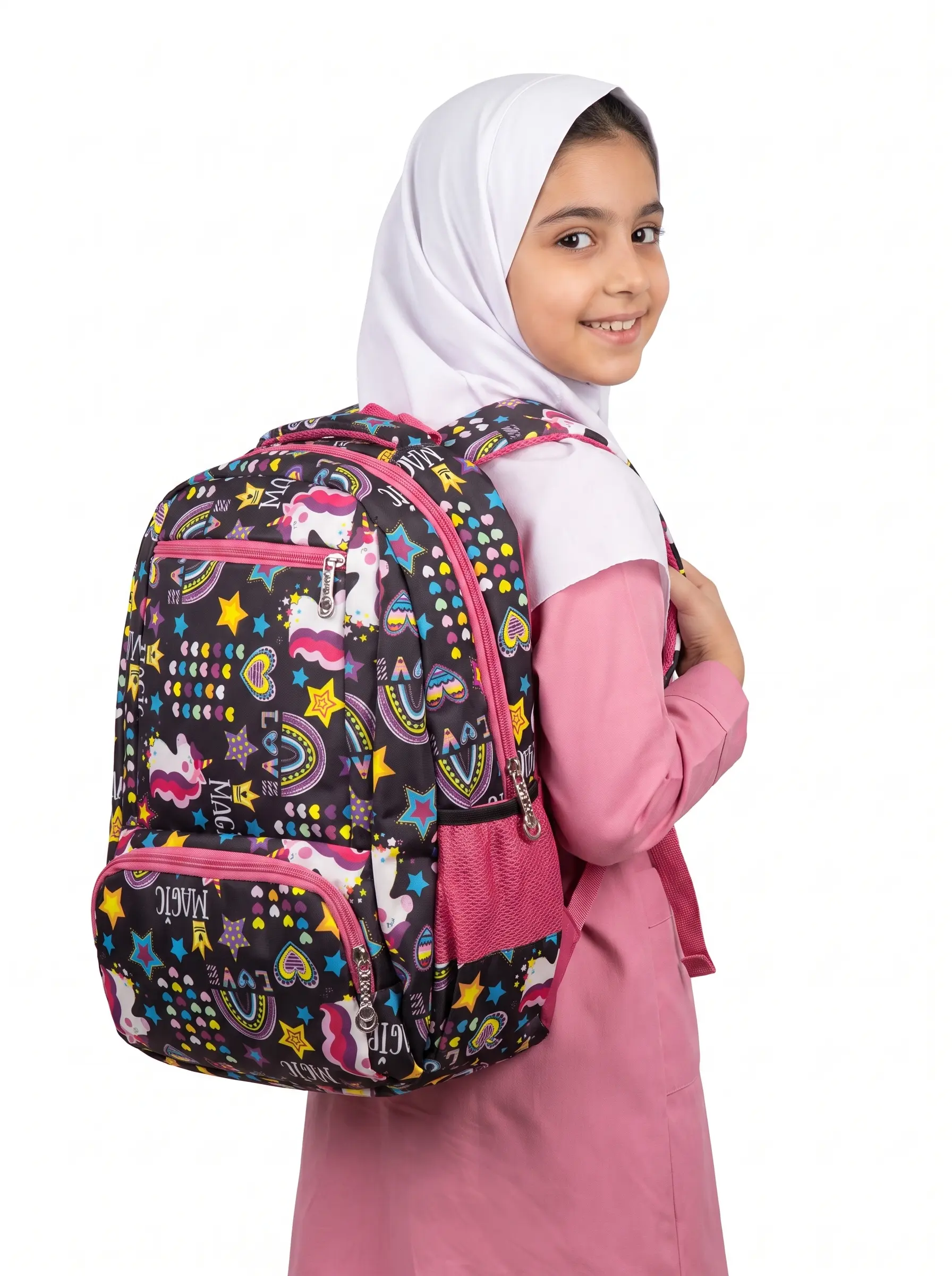 کوله پشتی دخترانه طرح یونیکورن کد 10204