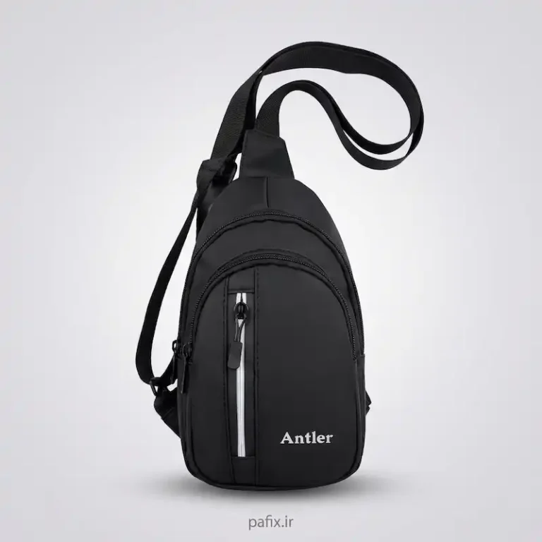 کیف کراس بادی اسپرت مدل Antler مشکی نوار سفید کد 10316
