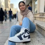 کتونی ایر جردن 1 رنگ سورمه ایی